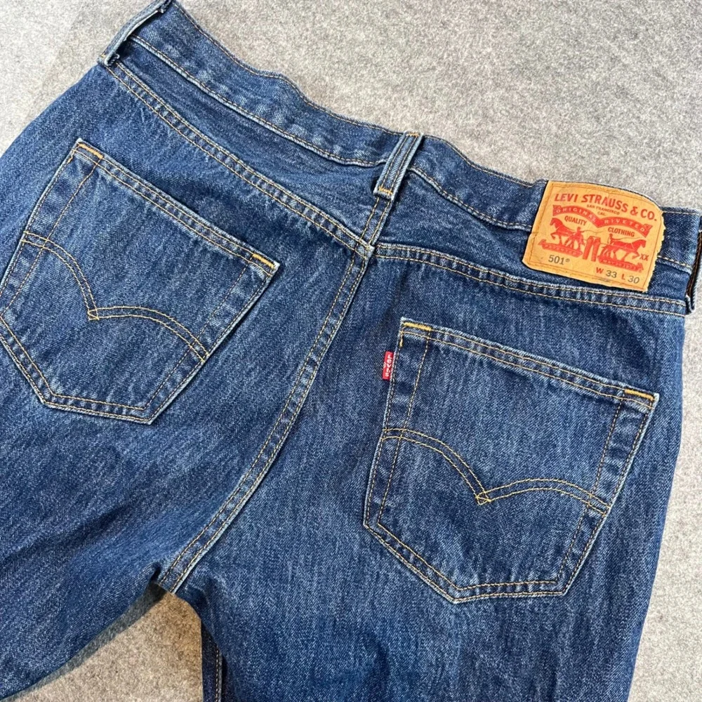 Levi's Mens 501 Original Straight Blue Jeans Workwear Gorpcore‎ 33x30 Button Fly